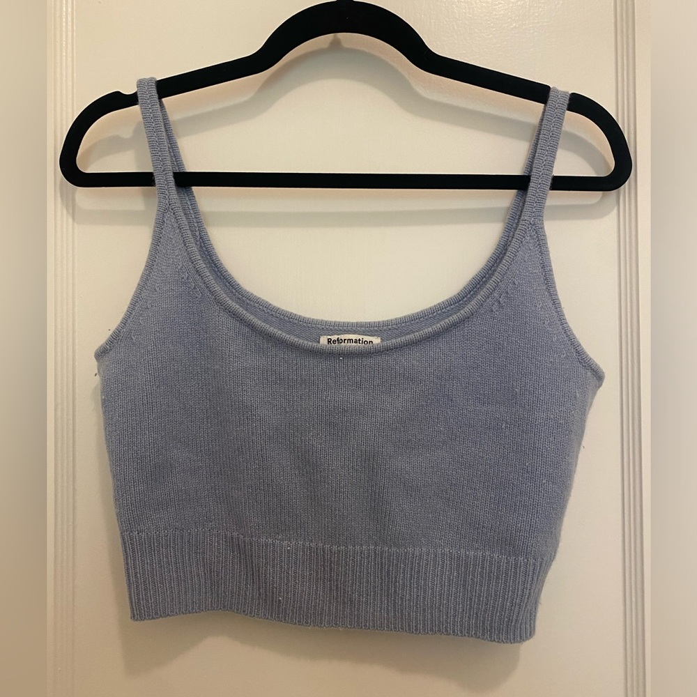 Reformation Cashmere Crop Top